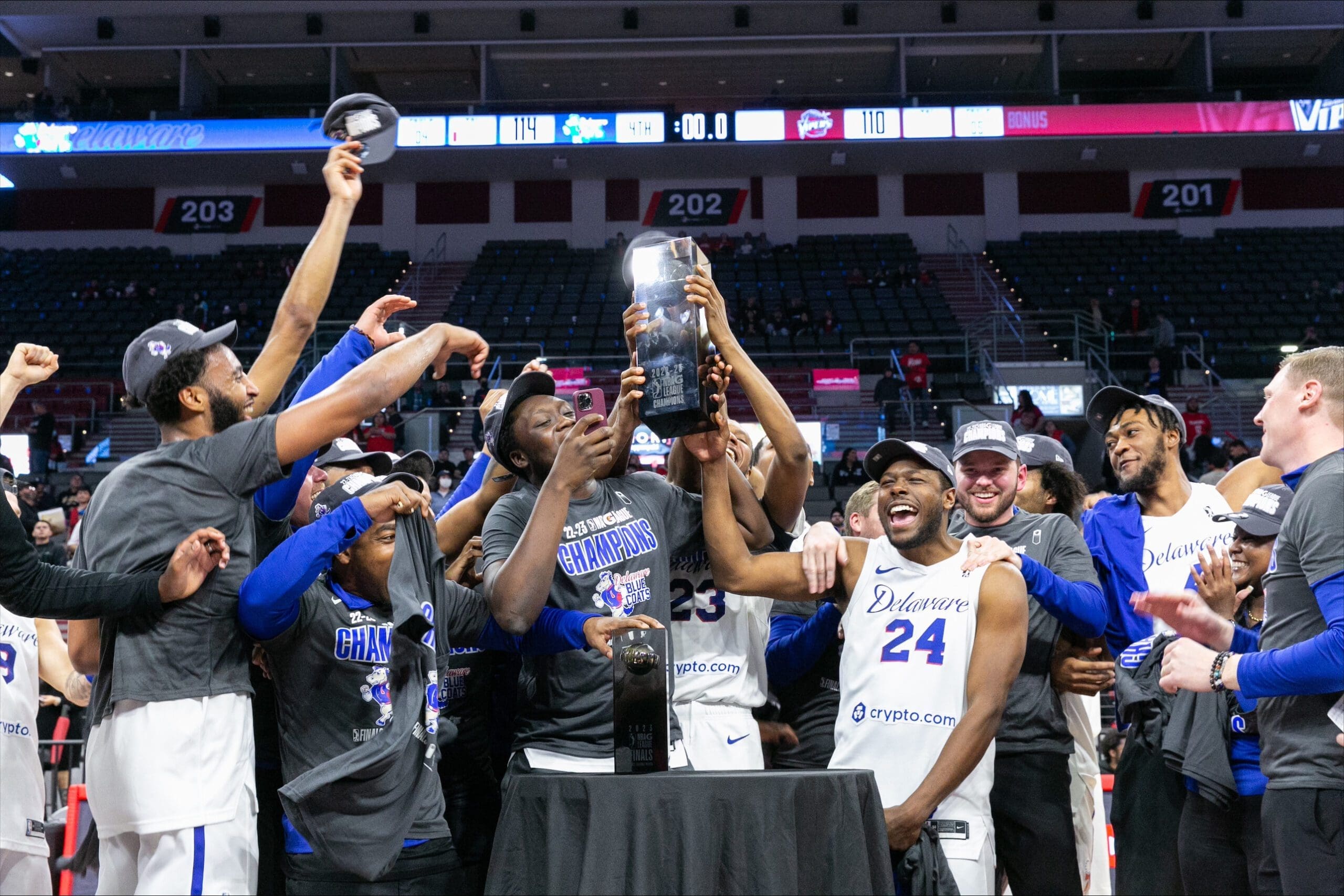Featured image for “Delaware Blue Coats cap season with G League Title”