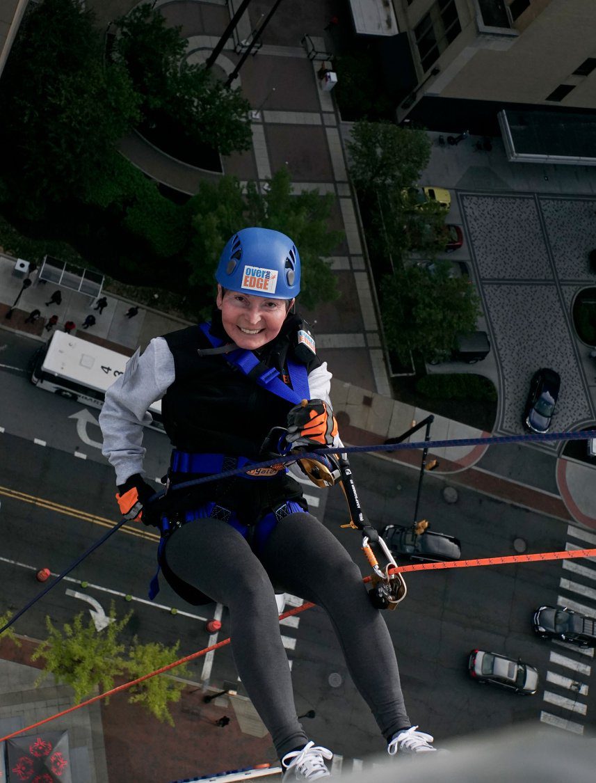Featured image for “More than 90 ‘edgers’ to rappel 17 stories as part of 12th ‘Over the Edge’ fundraiser”