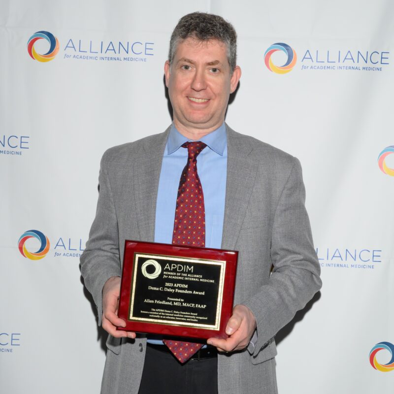Featured image for “Allen Friedland Honored as Innovator and Advocate By Alliance for Academic Internal Medicine”