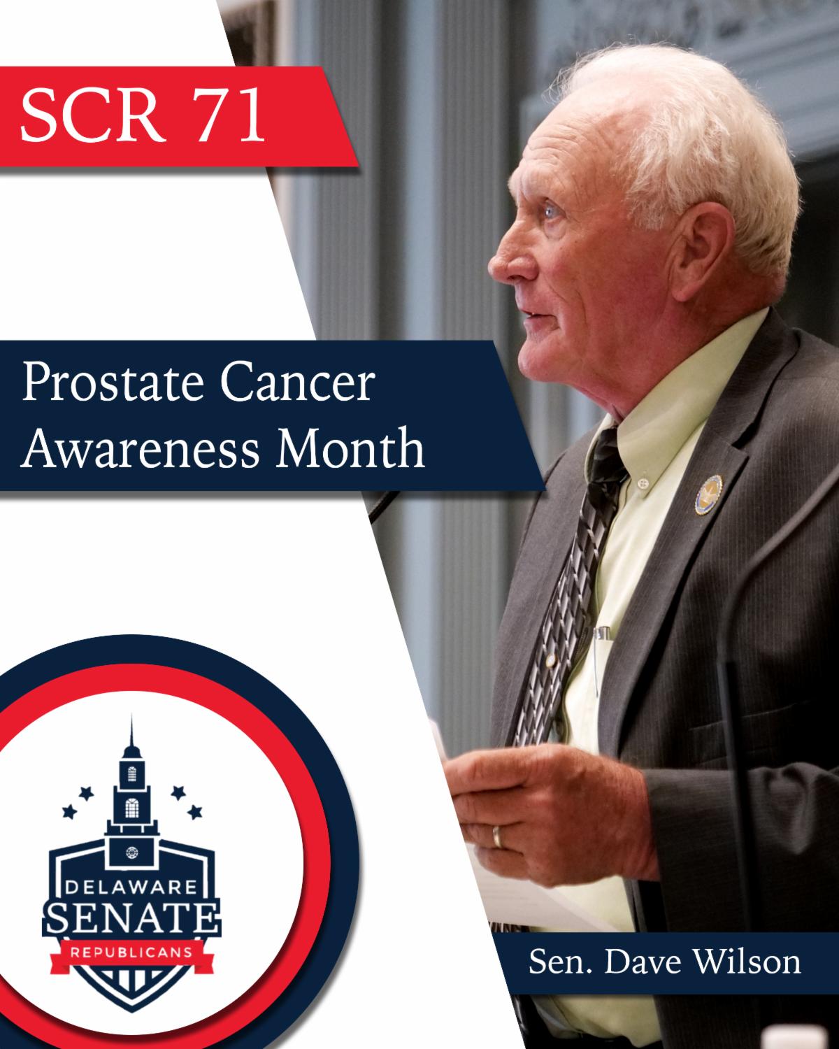 Featured image for “Senator introduces bill naming September Prostate Cancer Awareness Month”