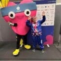 Frederica's Brian Perry defies odds, becomes an Olympian 6 Brian with Unity the mascot of the World Games photo courtesy of Christine and Manny Perry