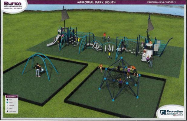 Featured image for “Memorial Park playground changes to address drainage, safety issues”
