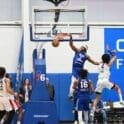 Delaware Blue Coats David Duke dunks the ball against Long Islanad Nets photo courtesy of Ben Fulton