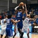 Delaware Blue Coats Derek Culver attempts a shot photo courtesy of Ben Fulton