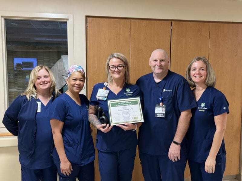 Featured image for “Casey Geary Honored with DAISY Award for Extraordinary Nurses”