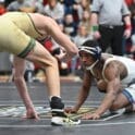 Malcolm Roy of DMA right looks to shoot on Brayden Raunato Roy won with a pin in 428 photo courtesy of Ben Fulton NEW