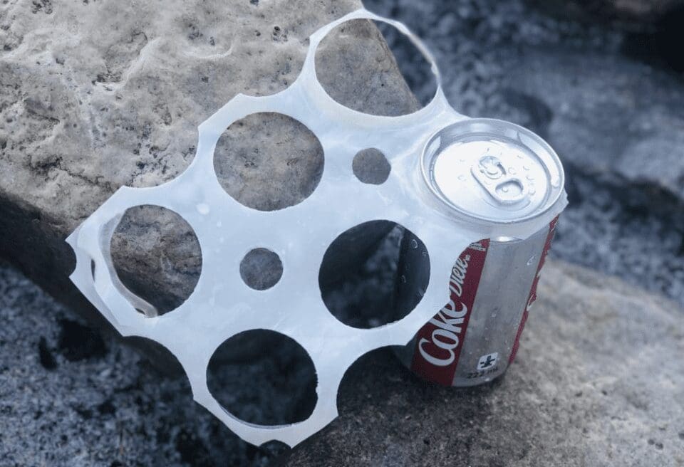 The proposed bill would outlaw six-pack plastic rings starting July 1, 2025.