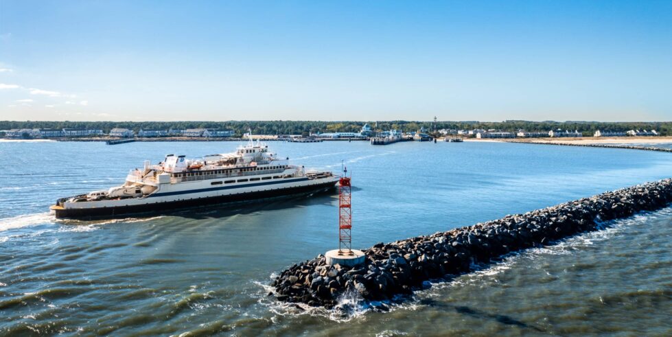The Cape May–Lewes Ferry continues to earn top marks from travelers worldwide. (Photo courtesy of the Delaware River and Bay Authority)
