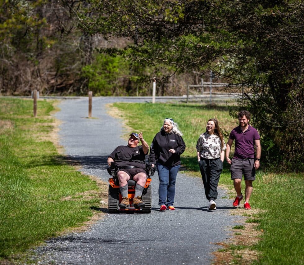 The new accessibility features will be available at five state parks. (Photo courtesy of Delaware DNREC)