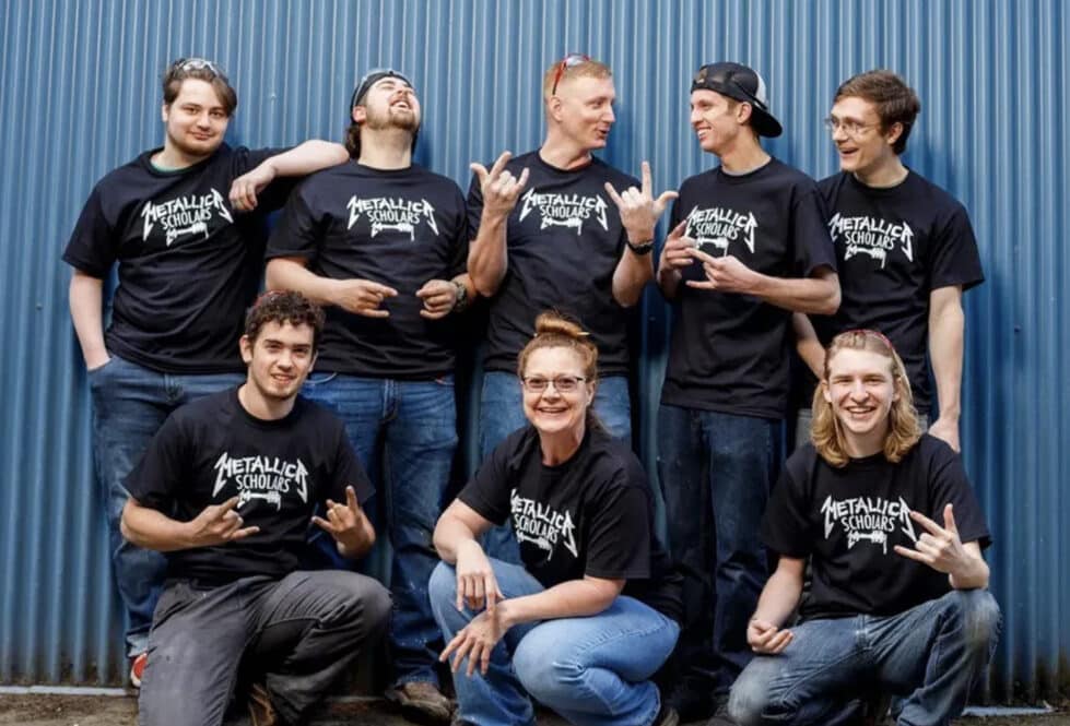 The Metallica grant will help train 17 Del Tech students to further their advancement into the workforce. (Photo courtesy of All Within My Hands)