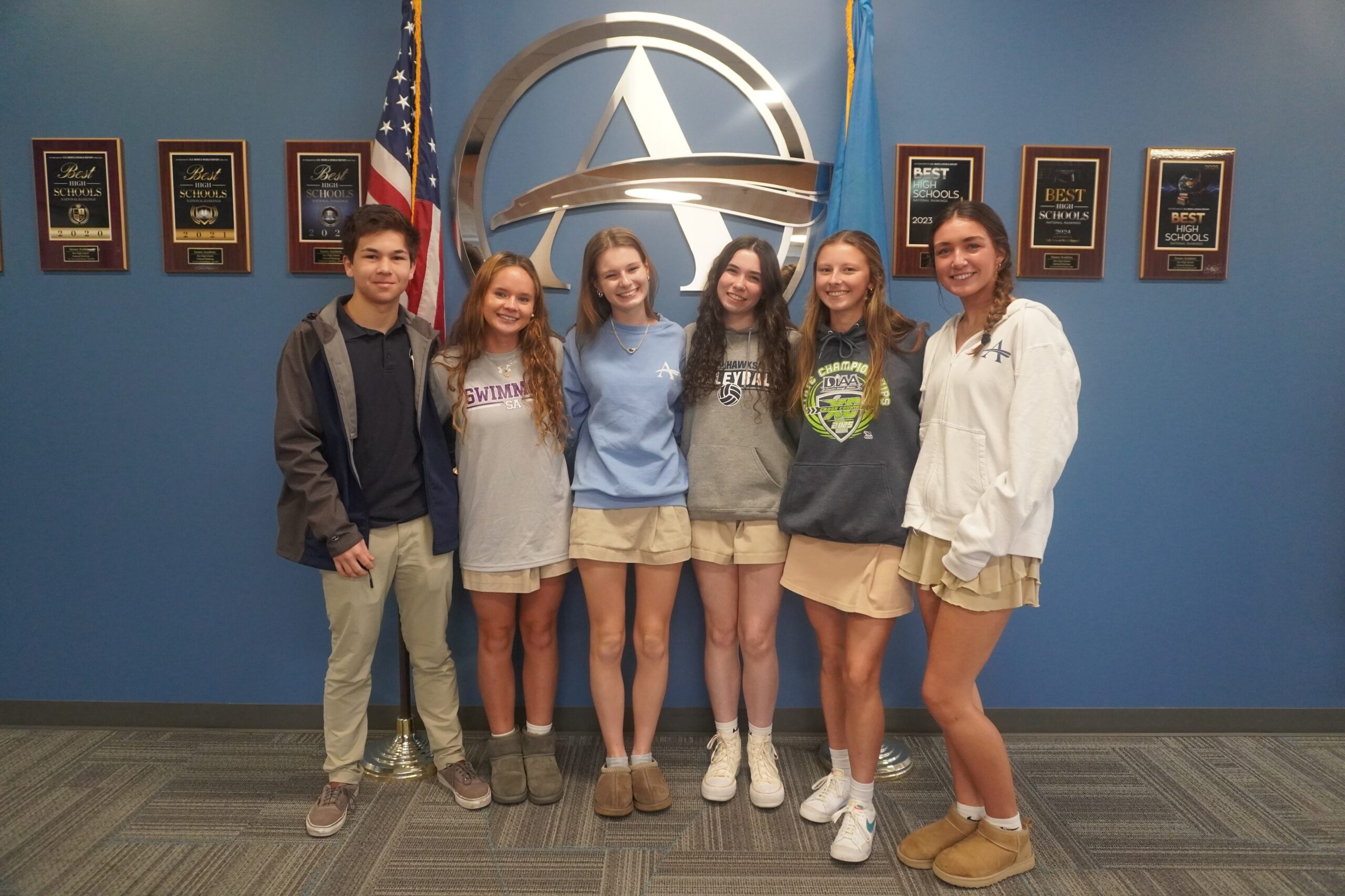 Student leaders at Sussex Academy award new funding to support peer-led service projects benefiting local children and families. (Photo credit: Sussex Academy) 