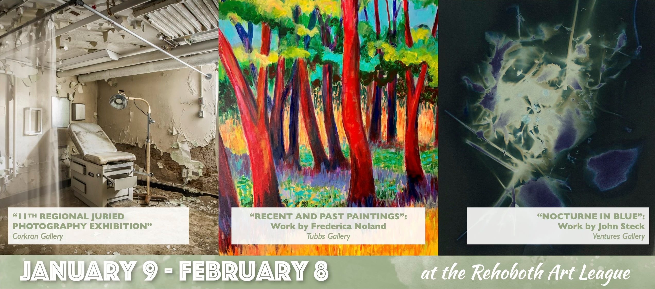 The Rehoboth Art League opens its 2026 exhibition season Jan. 9 with three new shows highlighting photography and painting by regional and local artists. (Photo courtesy of Rehoboth Art League.)