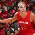 Elena Delle Donne playing for the Washington Mystics.
