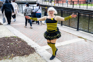 Jenna Lamb joined in the 2026 Bug and Bud Festival festivities with a bee inspired outfit.