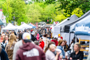 Crowds of people filled downtown Milford to take part in the event.