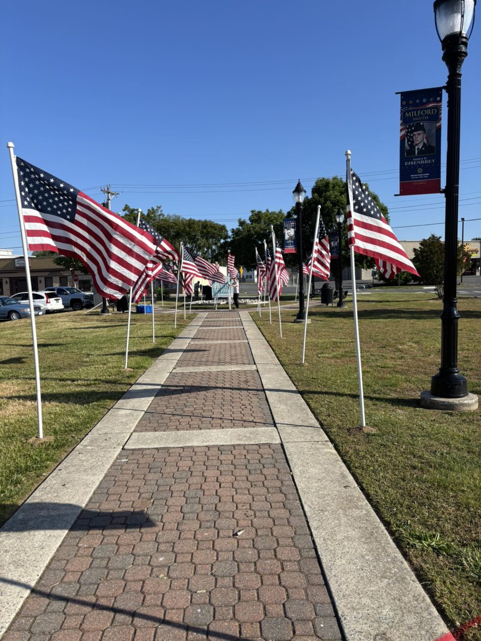 Milford Rotary Club continuing Flags for Heroes display in Bicentennial Park 2 701496216 122260317914085151 1693309273937285540 n