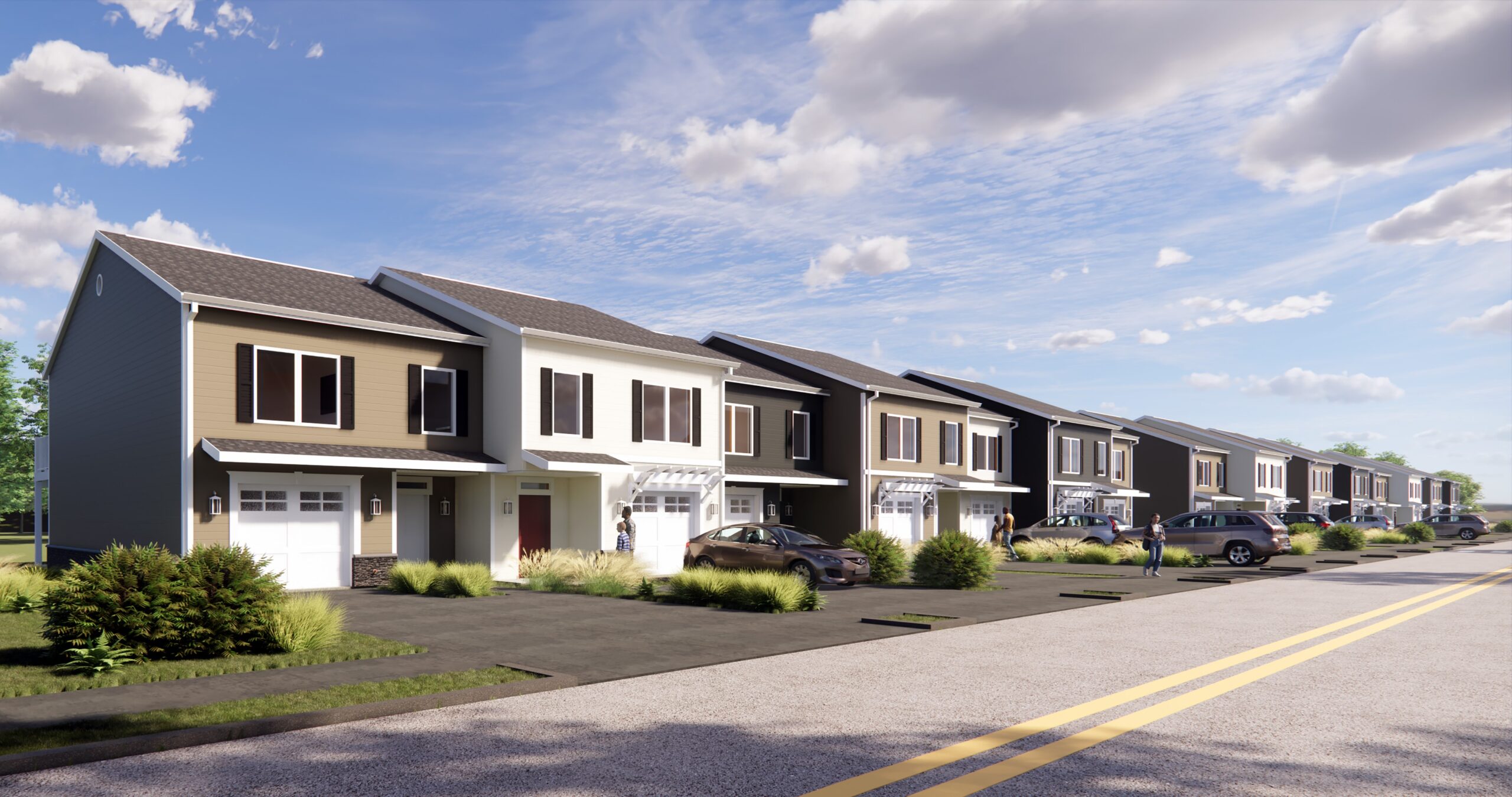 Riverwalk Villas will bring 27 new townhomes and riverfront improvements to Milford through a partnership between MHDC, state agencies, and community organizations. (Photo courtesy of Milford Housing Development Corporation.)