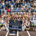 The Caravel Buccaneers pose for a picture after winning the 2026 DIAA Softball State Championship.