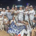Caravel celebrates after winning the 2026 DIAA Baseball State Championship Game. Photo Credit: Ryan Colasanti