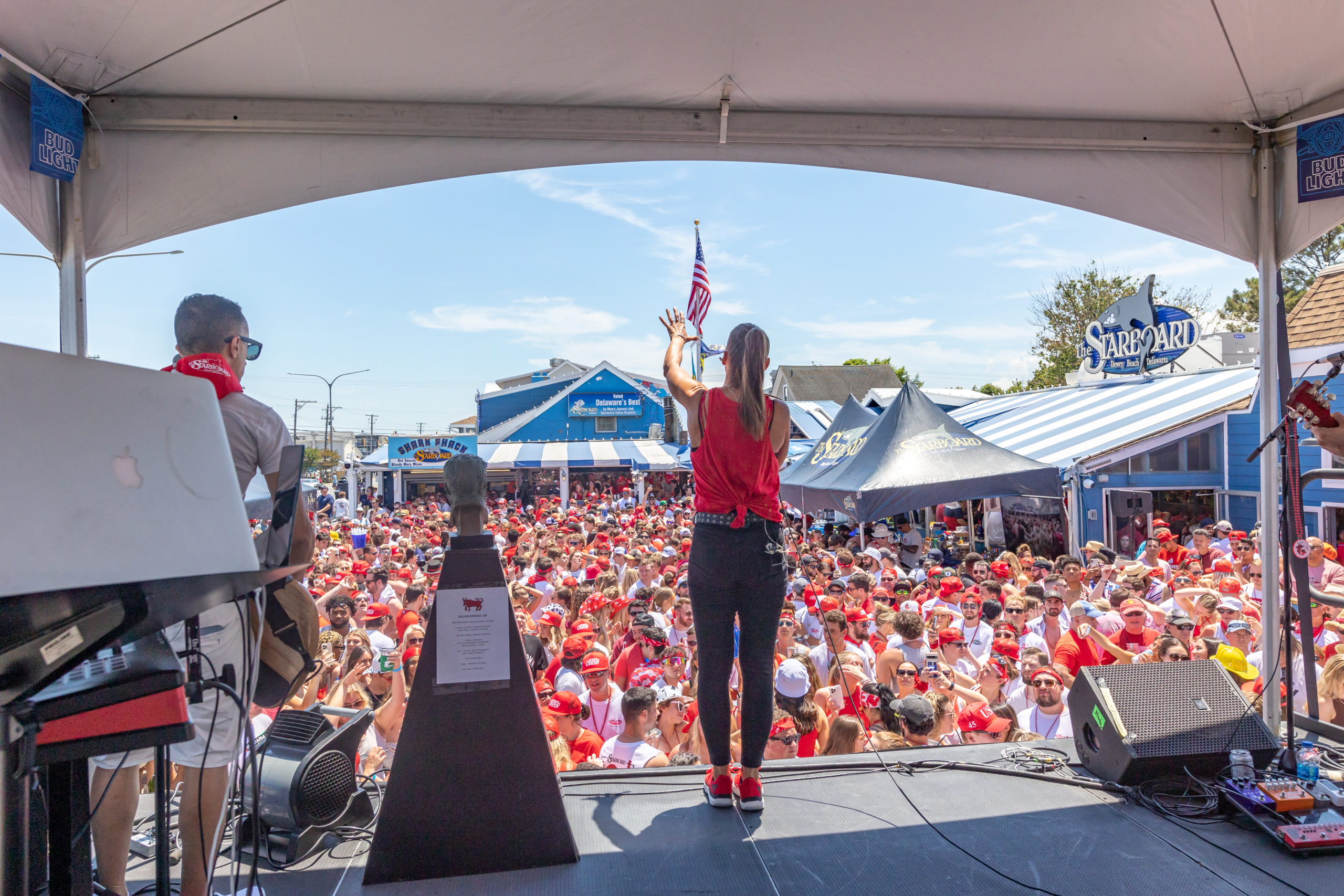 The Starboard’s 29th annual Running of the Bull returns to Dewey Beach on Saturday, June 27, 2026, offering a costume-driven beach run inspired by Spain’s festival tradition in a lighthearted local twist. (Photo courtesy of The Starboard.)