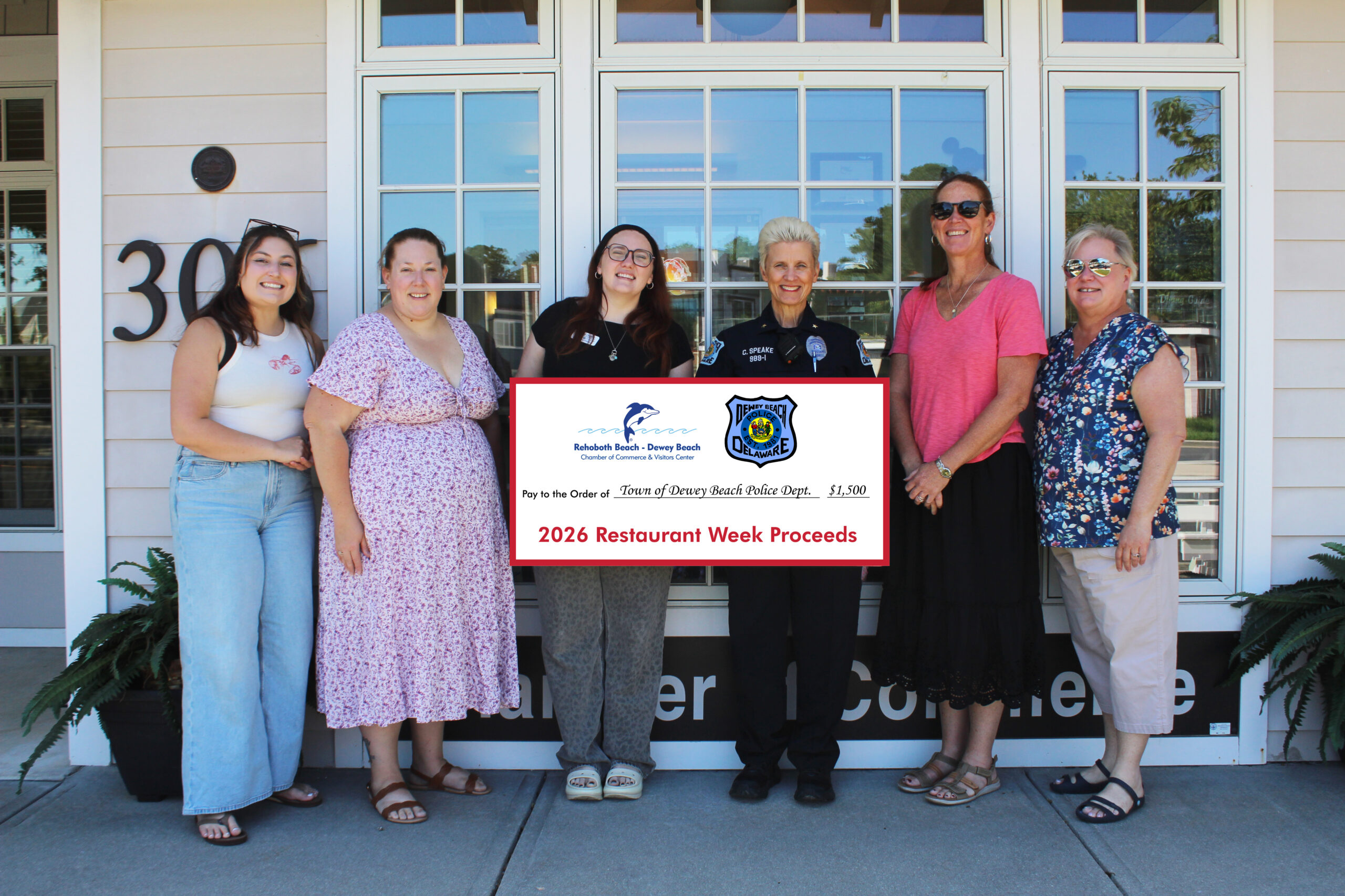 Dewey Beach Police Department: Kayla Burkentine, Kate Van Vorst, Caitlin Chaney, RBDBCC, Dewey Beach Police Chief Constance Speake, Meghan Hyett, Jeana Paratore, RBDBCC
